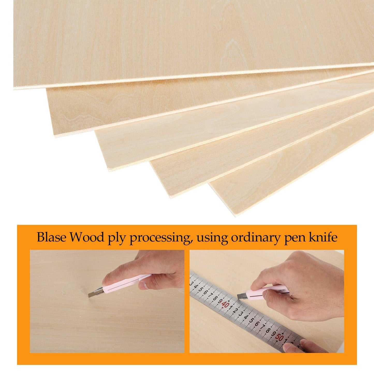 12 Pack Basswood Sheets 1/8 x 12 x 12 Inch Plywood Board, Thin Natural Unfinished Wood for Crafts, Hobby, Model Making, Wood Burning and Laser Projects