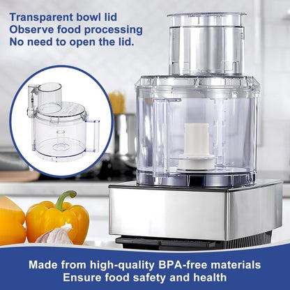 4 Locking Tabs DLC-005AGTXT1 Bowl and DFP-14NWBCT1X Cover 14-cup Food Processor Work Bowl Kits Fits Cuisinart DFP-14, DFP-14BCN, DFP-14BCNY Models
