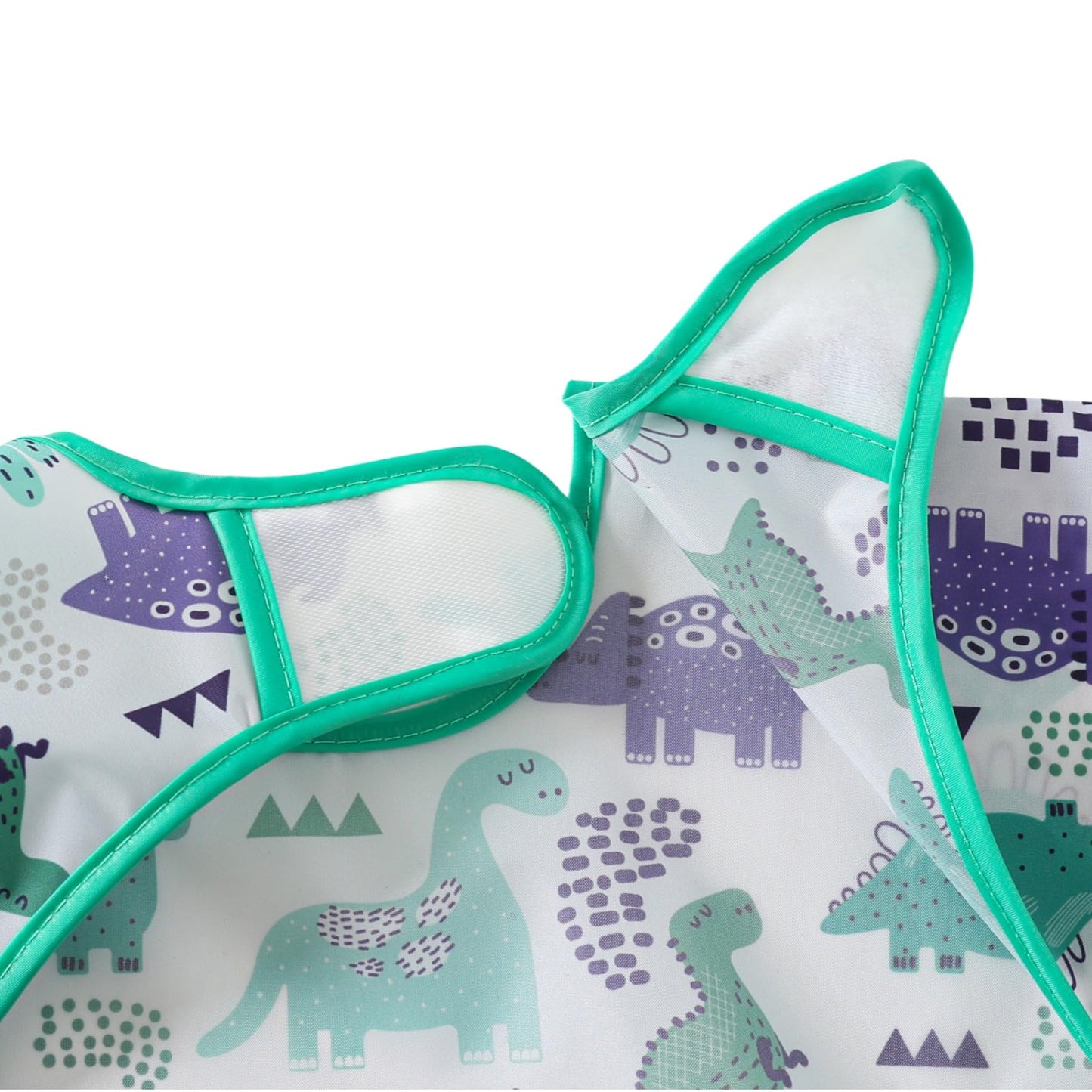 YeeLauf Sleeved Bib,5 Pack,Waterproof Shirt Bibs for Baby 3-24 Months Wipe Clean