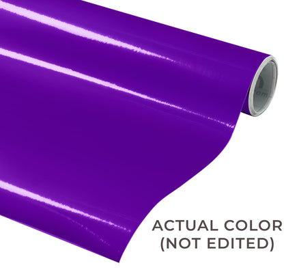 VViViD Purple Gloss DECO65 Permanent Adhesive Craft Vinyl for Cricut, Silhouette & Cameo (50ft x 11.8" Bulk Roll)