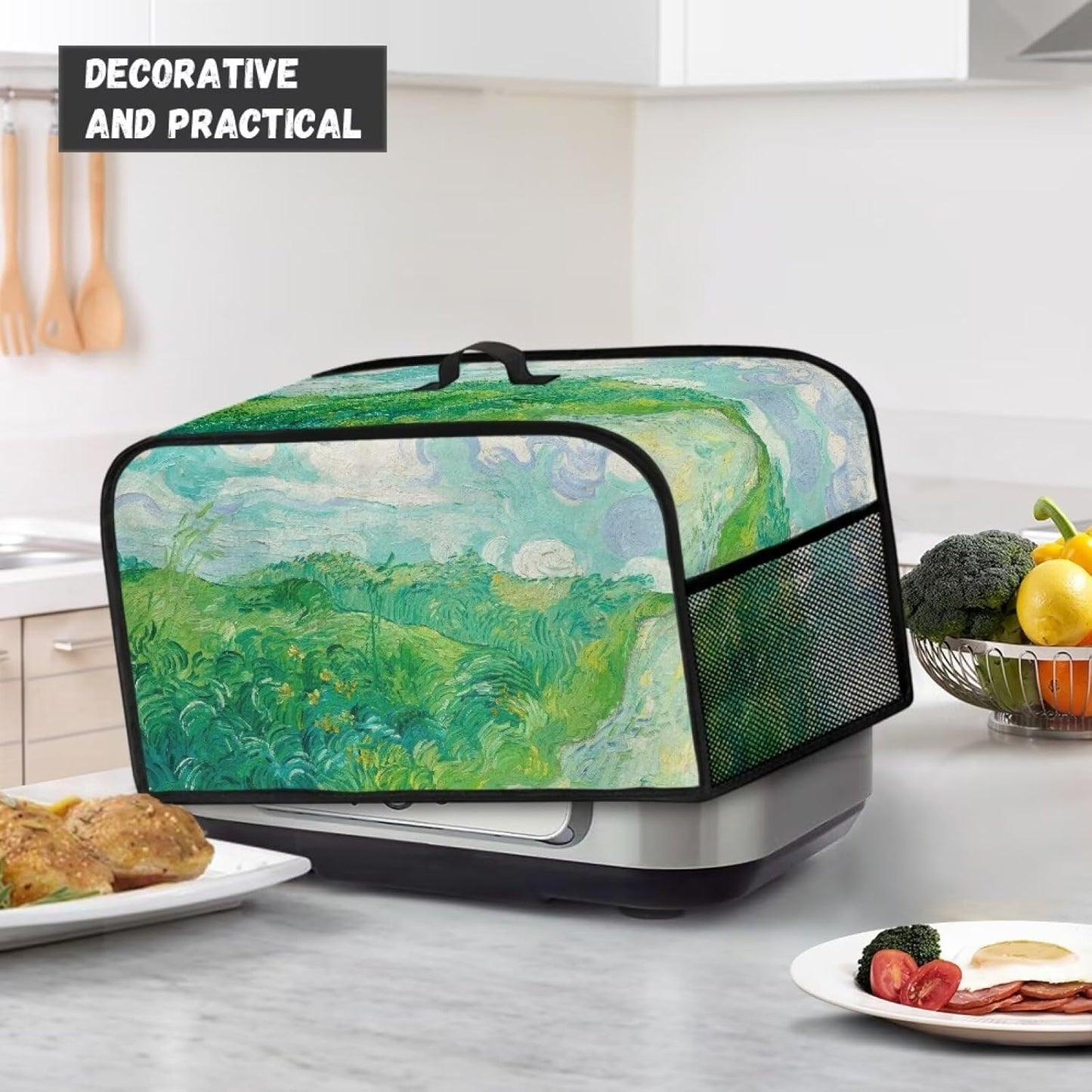 Van Gogh Wheatfield Slow Cooker Cover, Dust Cover for Most 6-8 Quart Oval Slow Cookers for Kitchen Decoration