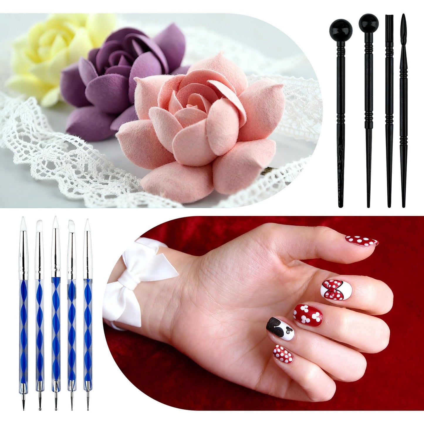 60 PCS Clay Tools Kit Pottery Sculpting Tools Set for Sculpting Modeling Trimming Molding Shaping, Polymer Clay Tools Kit for Adults Students Beginners Pros