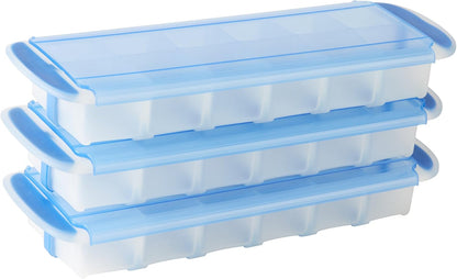 GoodCook Touch Prep and Freeze Ice Tray, Stackable 2-oz. Cubes with Slide-off Cover