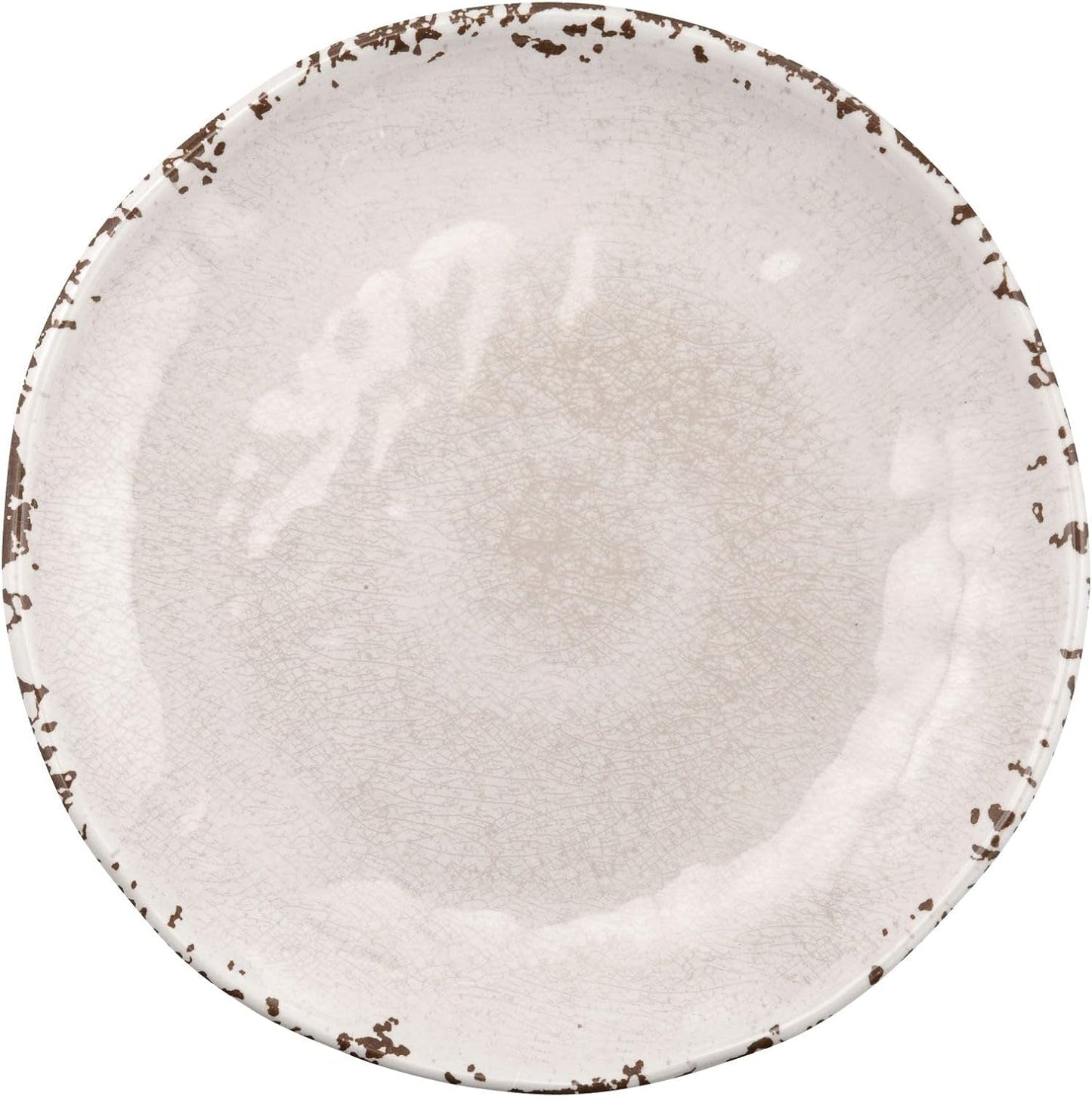 Supreme Housewares 4-Piece 6 Inch Melamine Dessert Plates, Small Serving Plates for Appetizer, Snack, Fruit, Side