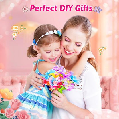 Osllate Upgraded Flower Bouquet Accessories Set for Making 36 Flowers, DIY Arts & Crafts Toy Accessories Flowers Making Toy Kit