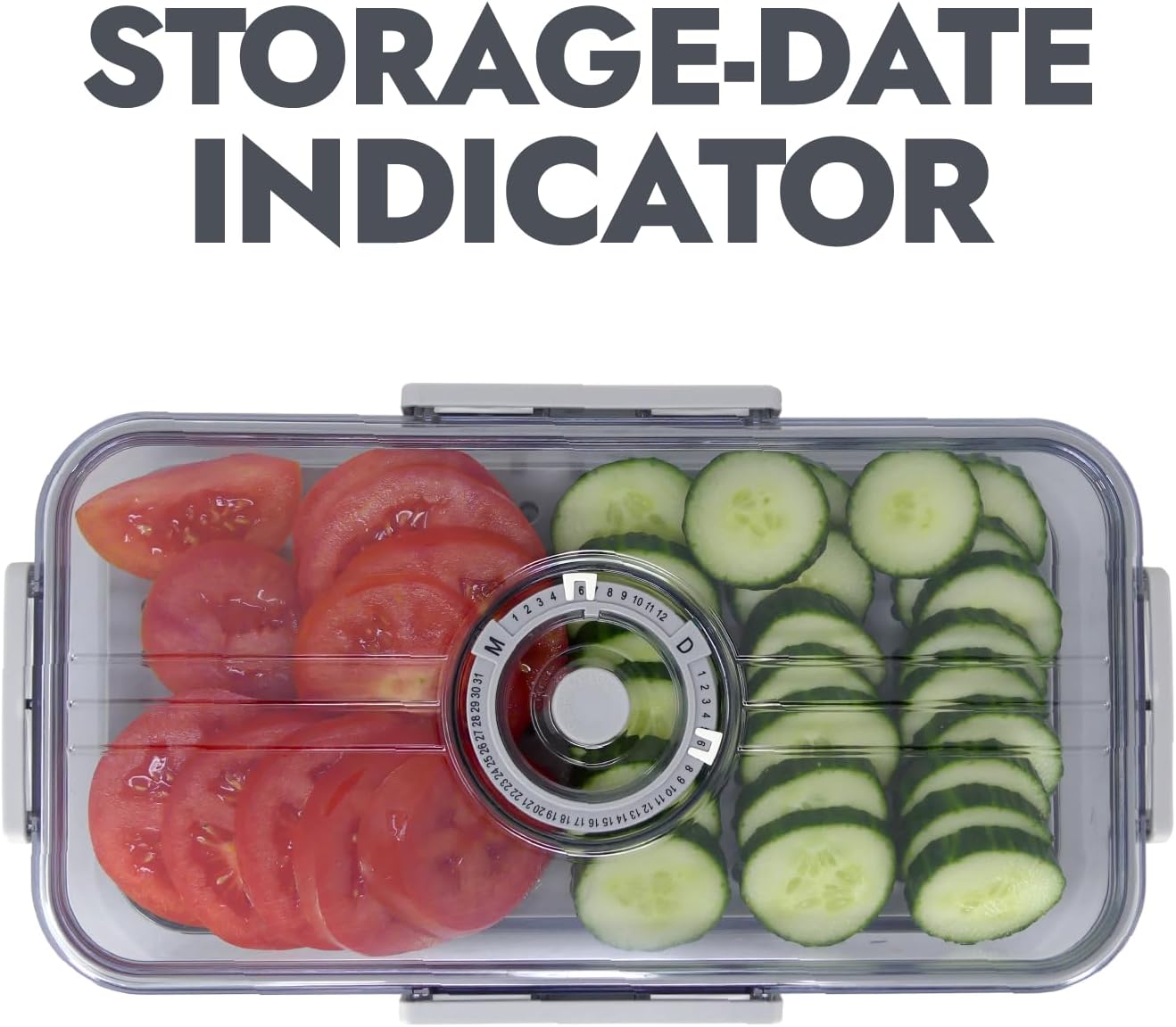 Deli Keeper with Airtight Lid & Drip Tray, Food Storage Container for Freshness and Organization