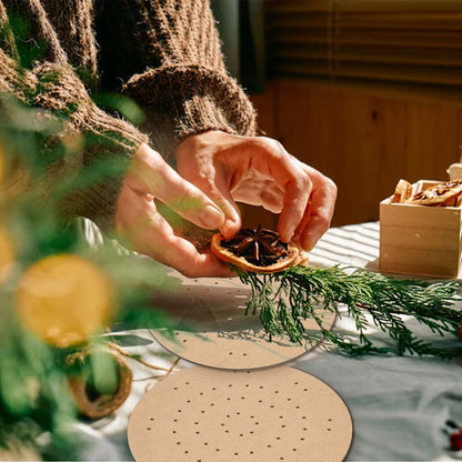 OGANAZI 9 PCS 10 Inch Wreath Boards with Holes, Wood Board Forms with 100 Nylon Ties, DIY Round Frame Decorative Flower Boards Wreath Making Supplies for Wedding, Christmas, Home Decor