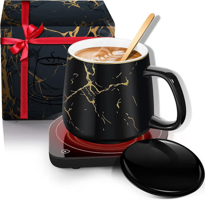 NBBRDDN Set, 2 Settings, Set Coffee Mug Warmer & Mug Coffee Cup Warmer with Temperature Electric Coffee Warmer for Desk