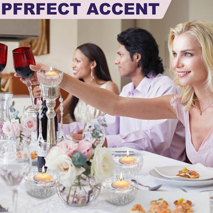 72 Floating Candles, Smoke-Free and odorless, Burning continuously for 5-6 Hours, White, 2-inch Floating Candles, Suitable for Valentine's Day, Weddings, Holidays, Home Decoration……