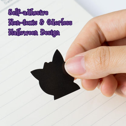 Haooryx Halloween Religious Sticker Roll - 300Pcs Make Your Own Pumpkin Ghost Bat Face Sticker Self-Adhesive Mix and Match Christian Religious Page Activity Pad Church Event Fall Halloween Party Favor