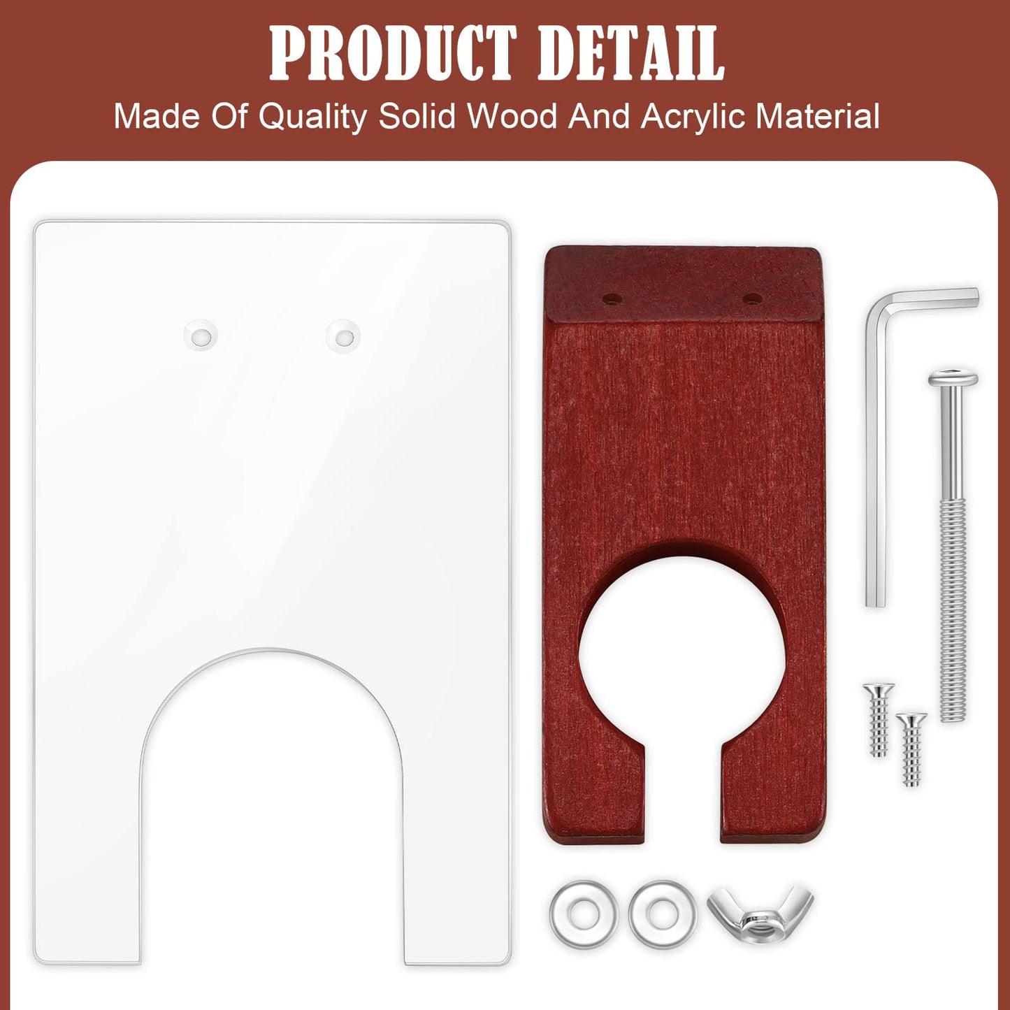Chumia Shearing Guide for Carpet Trimmer Rug Trimmer Guide Solid Wood Acrylic Rug Tufting Supplies to Keep Your Carpet Surface Uniform