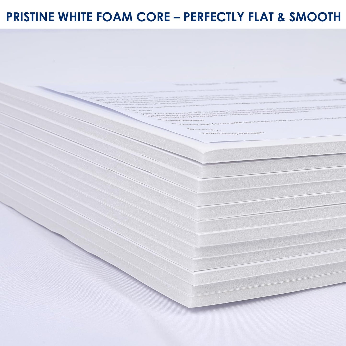Foam Board 24 x 36 x 3/16" (5mm) - 12 Pack - White Poster Board, Acid Free, Double Sided, Rigid, Sign Board Foamboard for Mounting, Crafts, Paintings Prints, Art, Display, Presentation and Projects