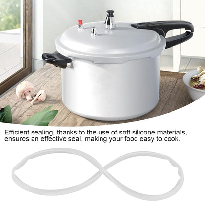 Silicone O-Ring Sealing, 5PCS Flexible Durable for Pressure Cooker Lid (18cm)