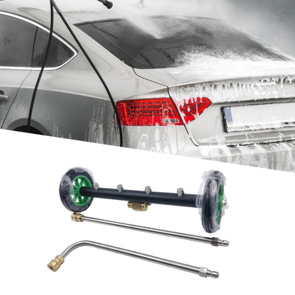 Undercarriage Cleaner Underbody Car Wash Water Broom High Reliability Surface Cleaner Attachment Pressure Washer for Sidewalk, with 2 Poles