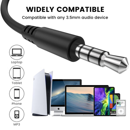 MOSWAG Wired Earbuds with Microphone, 3.5mm Jack in Ear Headphones with Microphone Suitable for Smartphones, Computers, Laptops, IPads, MP3 Players, Etc