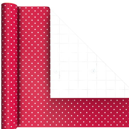 Hallmark Red and Black Wrapping Paper Mini Rolls, 3-Pack (Bows, Diagonal Stripes, Polka Dots) for Valentine's Day, Birthdays, Mother's Day, Bridal Showers - 45 Sq. Ft. Total