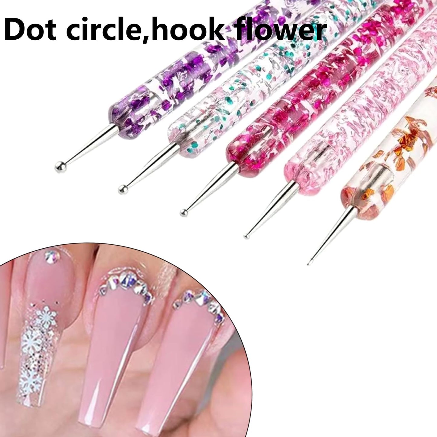 25Pcs Clay Sculpting Tool Set, Polymer Clay Kit with Ball Stylus Pens, Wooden Carving Tools, Dotting Pens & Smoothing Sponge, Multi-Function Craft Tools for Pottery, Ceramic & Nail Art