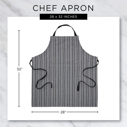 DII Unisex Buffalo Check Kitchen Collection, Classic Farmhouse Chef Apron, One Size, Pink &White