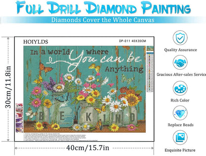 6 Pack Diamond Painting Kits - Adult Beginner DIY Diamond Art with Diamonds, Drill Paintings - Gem Crafts for Wall Decor 11.8x15.7in