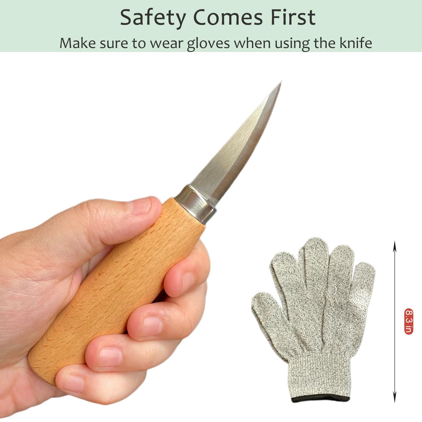 Msamiagfn Wood Carving Kit for Beginners, Essential Wood Whittling Kit for Beginners, Knife Tools Accessories, Balsawood and Basswood Blocks, Bird Carving Video Tutorial, DIY Kits for Adults Hobbies