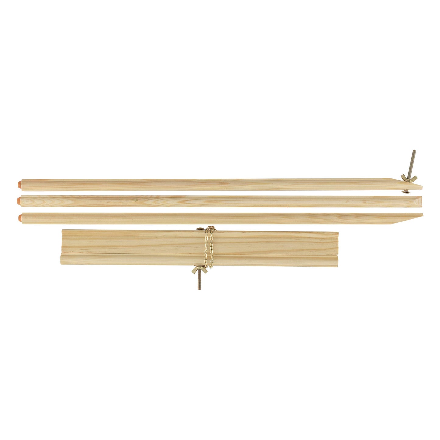 Creative Mark Thrifty Wood Tripod Display Easel Stand for Painting Pack of 12 - Durable Light Weight and Foldable, Perfect Drawing and Painting - White Finish - Ideal for Artist