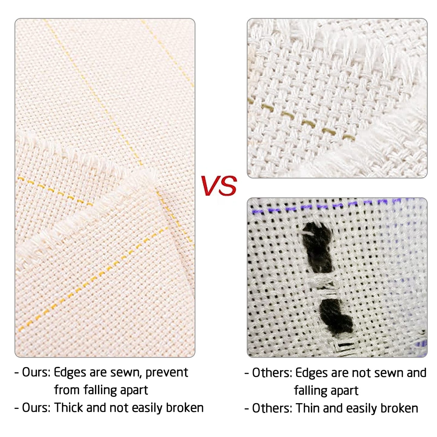 39.4"× 197" Large Overlocking Tufting Cloth with Marked Lines- Primary Monk's Cloth Punch Needle Fabric for DIY Rug-Punch Tufting Gun