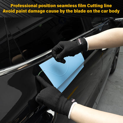 Gomake Professional Knife Less Finish Line 50 Meter Roll (164 Ft) with Anti-Scratch Gloves - Precision Vinyl Wrap Tool for for Car Wraps Clean Curves and Straight Lines