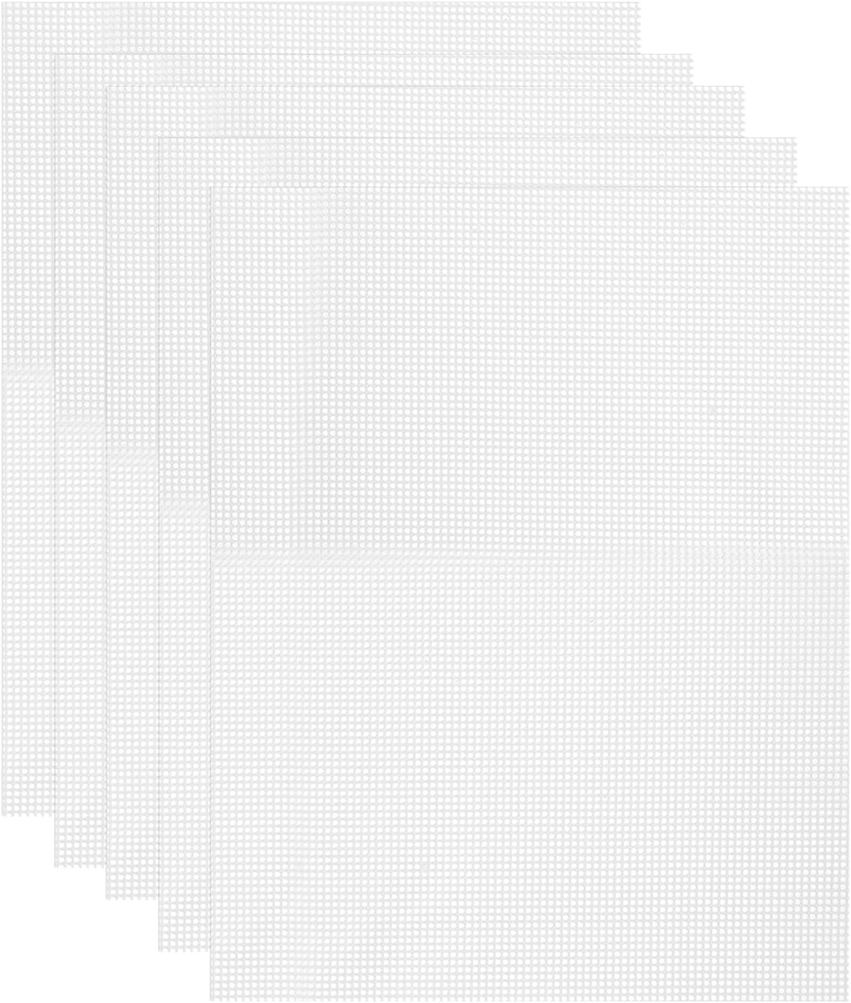 uxcell 11.4 x 14.6" Silicone Dehydrator Sheets, 5 Pcs Non-Stick Reusable Drying Mesh for Food Dehydrator, White