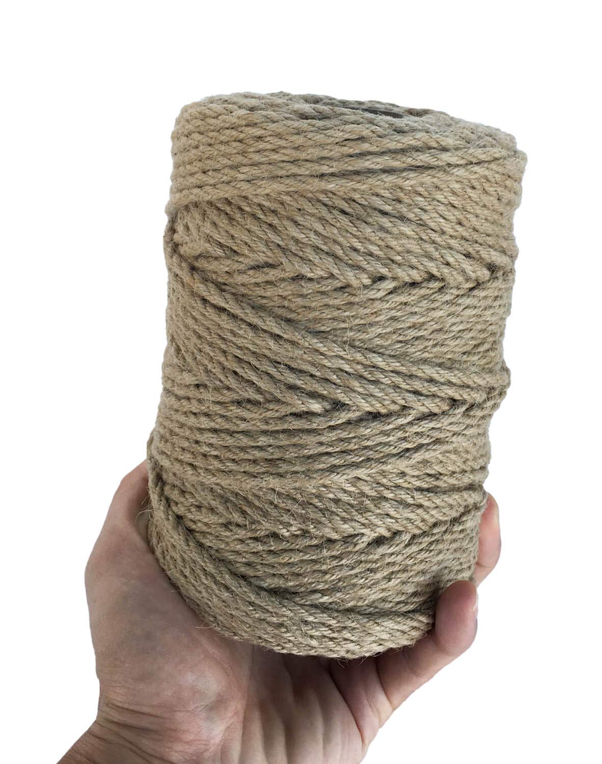 ILIKEEC Strong Jute Twine 4mm Thick 328Feet Arts Crafts Jute Rope Durable Packing String for Gardening Applications (4MM 328FT)