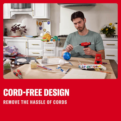 CRAFTSMAN V20 Mini Cordless Hot Glue Gun and Sticks Set with LED Light, Fast Heat Up, Dual Temperature Setting, Compact, Battery Sold Separately (CMGL100B)