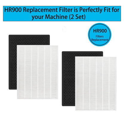 HR900 Replacement Filters Kit for Winix HR900 Pet Air Purifier Replace Part 1712-0093-00 Filter T and 1712-0094-00 Filter U, 2 Set
