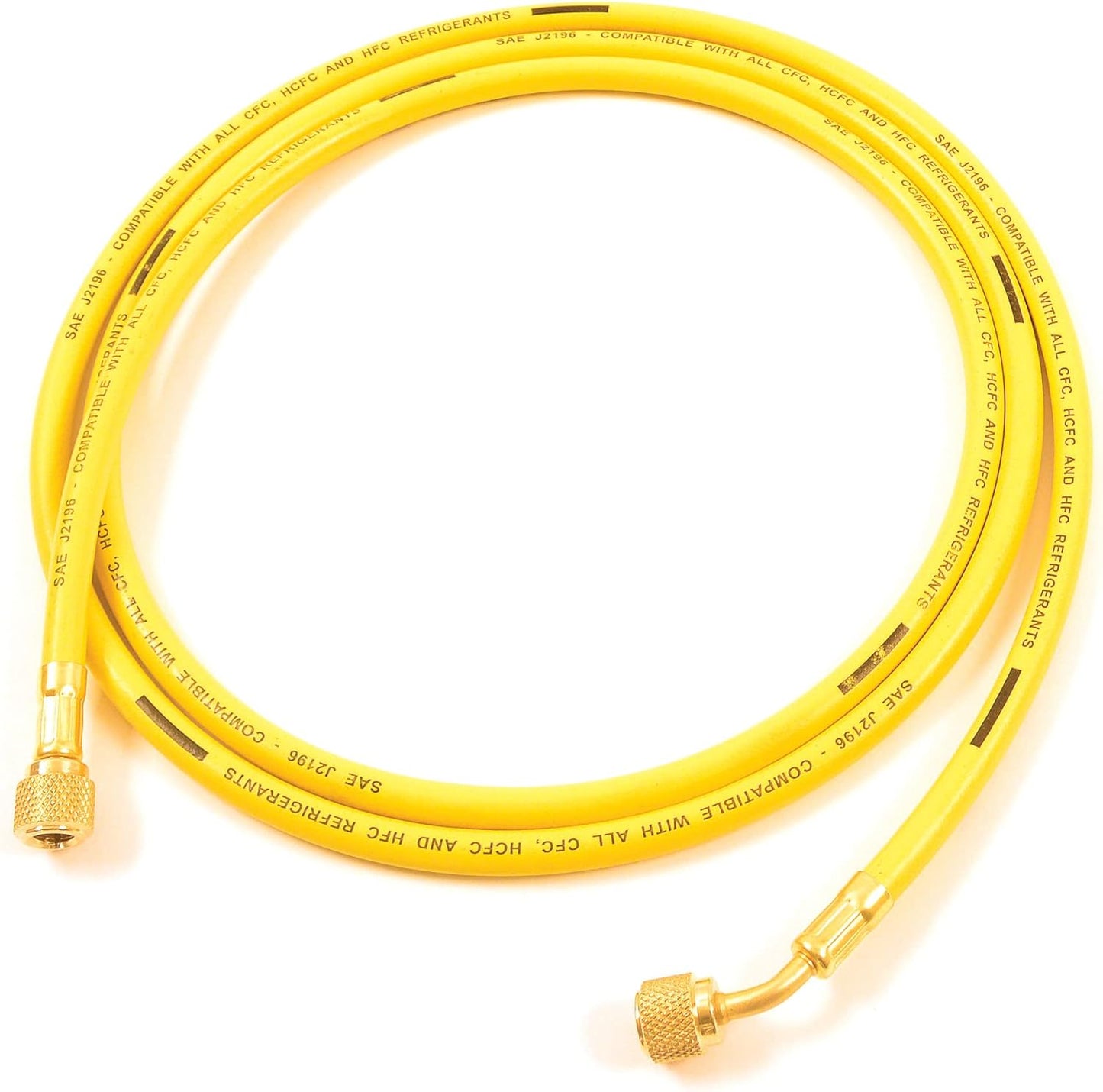 Uniweld H5SMBY Soft Magic Barrier Charging Hose - 60-Inch Vacuum Hose for HVACR System Service