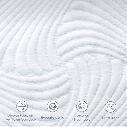 King Size Electric Heated Mattress Pad - Bed Warmer with Memory & Preheat Functions, 12 Heat Settings Dual Control for 1-12 Hours Auto Off, Lighted Button