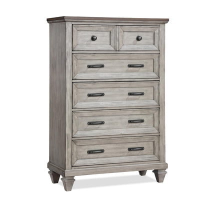 New Classic Furniture Mariana Wood 5-Drawer Chest, Vintage Creme