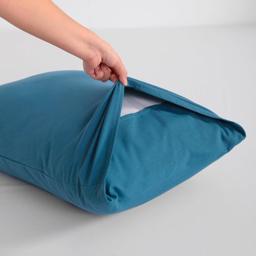 FLXXIE King Pillow Cases - Soft Microfiber Covers with Envelope Closure | Stain Resistant, 20x36, Teal