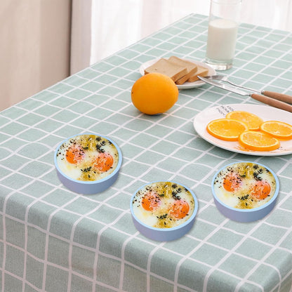 Silicone Air Fryer Egg Pan, Reusable Egg Bite Maker, BPA Free Microwave Egg Cooker, Multi Color, 3Pcs