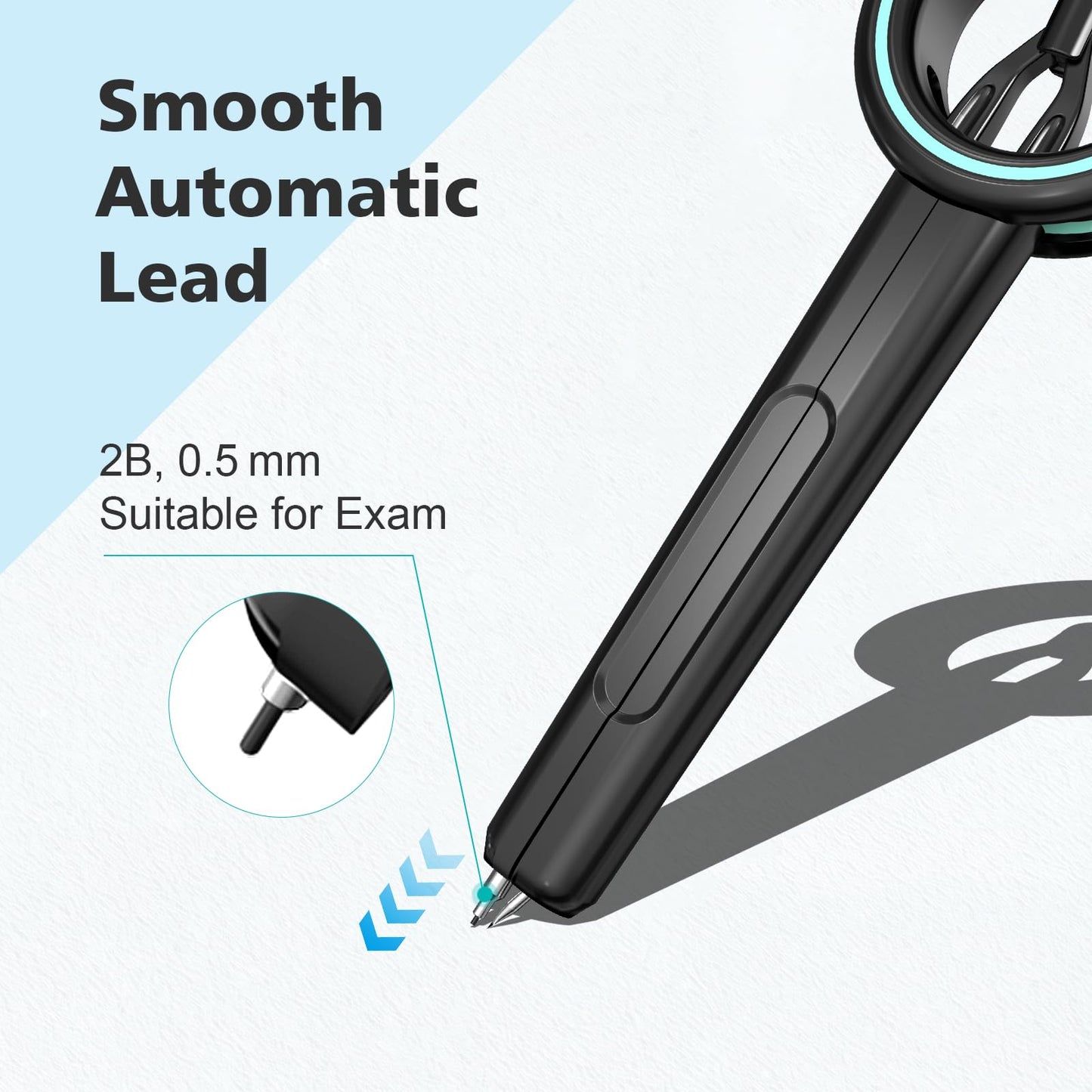 Compass Geometry Tool ROATEE Visible Radius Math Compass Compatible with 0.5mm Lead, School Supplies Student Woodworking Drafting Drawing Circle Tools Professional, Back to School Supplies