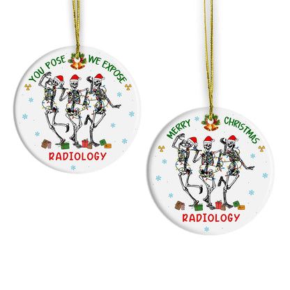 Radiology Christmas Ornament, X-Ray Human Skeletal Ornaments for Xmas Tree, Radiology Technologist - X Ray Technician Ornament Keepsake, Appreciation Gifts for Xray Techs MRI CT Ultrasound Technician