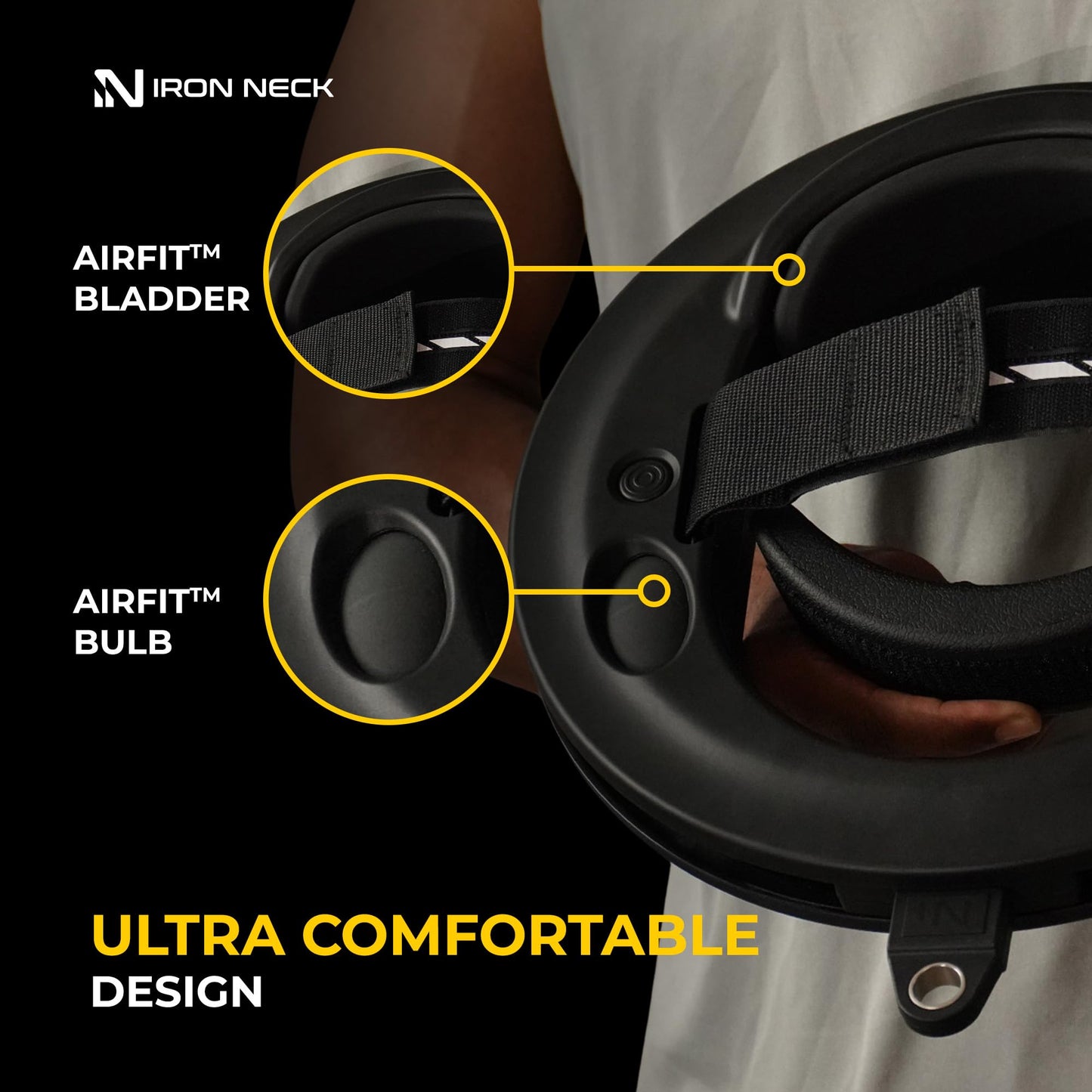 Iron Neck 3.0 Neck Trainer, Advanced Neck Strengthener, Exerciser and Rehabilitation Device to Relieve Pain, Improve Posture and Enhance Mobility