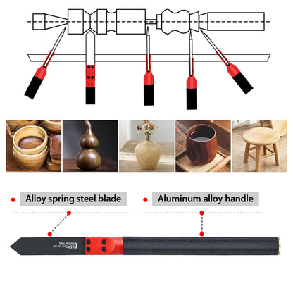 ViewReal Woodturning Parting Tool,Durable Wood Lathe Tools 65Mn Steel Blade, Aluminum Alloy Handle, Precision Wood Lathe Chisel for Carving and Cutting – Ideal for Craftsmen and Hobbyists