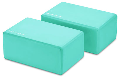 Fitvids Set of 2 High Density Yoga Blocks, 9"x6"x4" Each, Pair, Multiple Colors