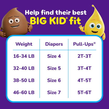 Pull-Ups Boys' Potty Training Pants, Size 3T-4T Training Underwear (32-40 lbs), 112 Count (4 Packs of 28), Packaging May Vary