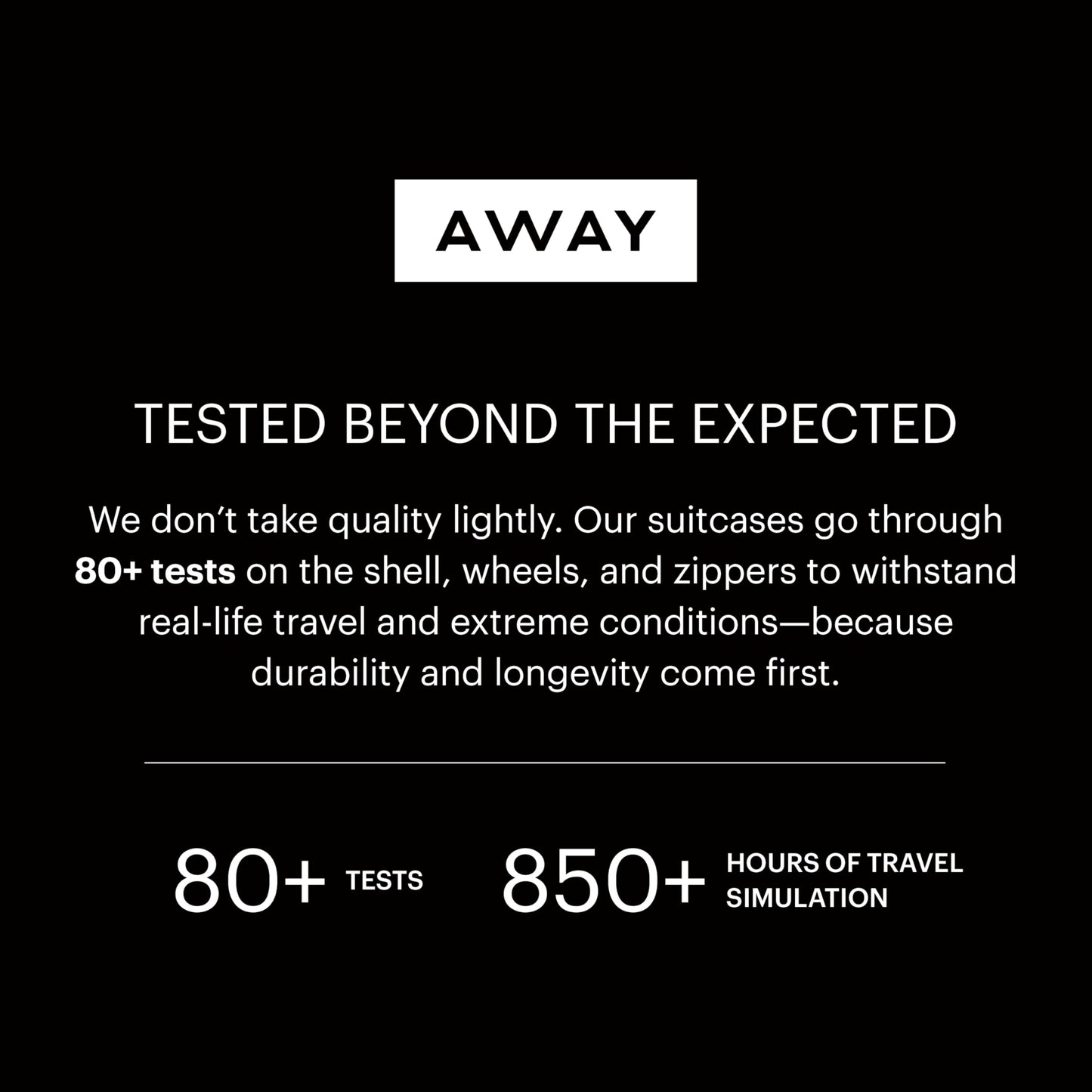 Away Trunk Checked Luggage - 31-Inch Lightweight Hardside Suitcase with 360° WhisperGlide Spinner Wheels, Interior Compression System, TSA-Accepted Lock - Salt White