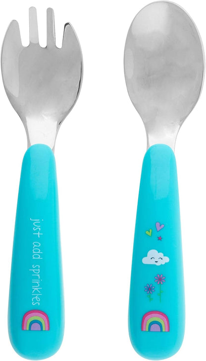 Stephen Joseph Spoon and Fork Sets - RAINBOW, OS (SJ1211)