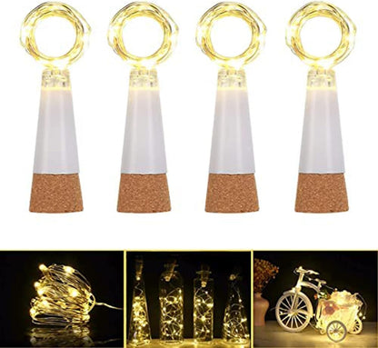 Ceepko USB Bottle Lights Rechargeable, Copper Wire Waterproof Fairy Cork String Lights for Party Halloween Christmas