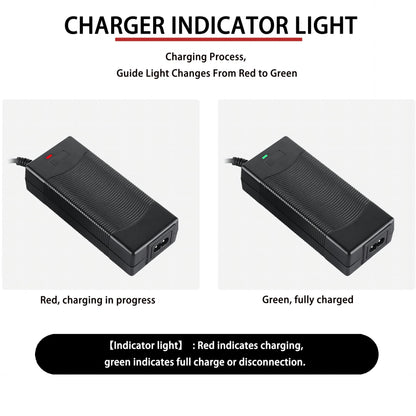 LHIBYOLO 42V 2A Electric Scooter Charger 5 in1 Plugs Universal,for 36V Electric Scooter Ebike Lithium Battery，for Jetson,Razor,Swagtron,Bird,Gotrax,Segway