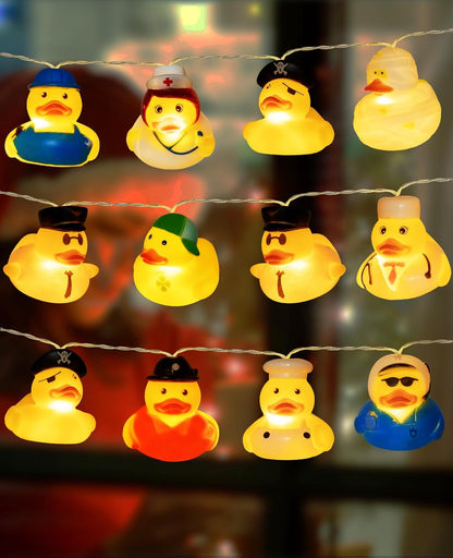20 9.8ft AceList LED Yellow Duck String Lights - Long, Child-Friendly Decor, Perfect for Kids' Bedrooms and Play Areas