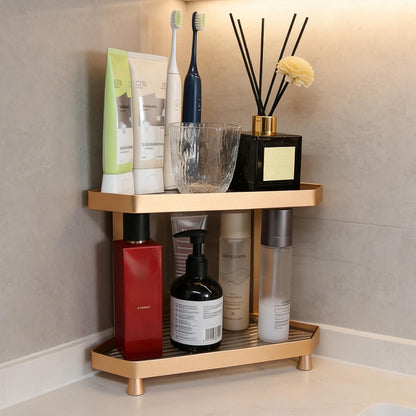 Counter 2 Countertop YUPER Corner Bathroom Organizer, Tier Corner Shelf for Perfume, Makeup Organizer, Skincare