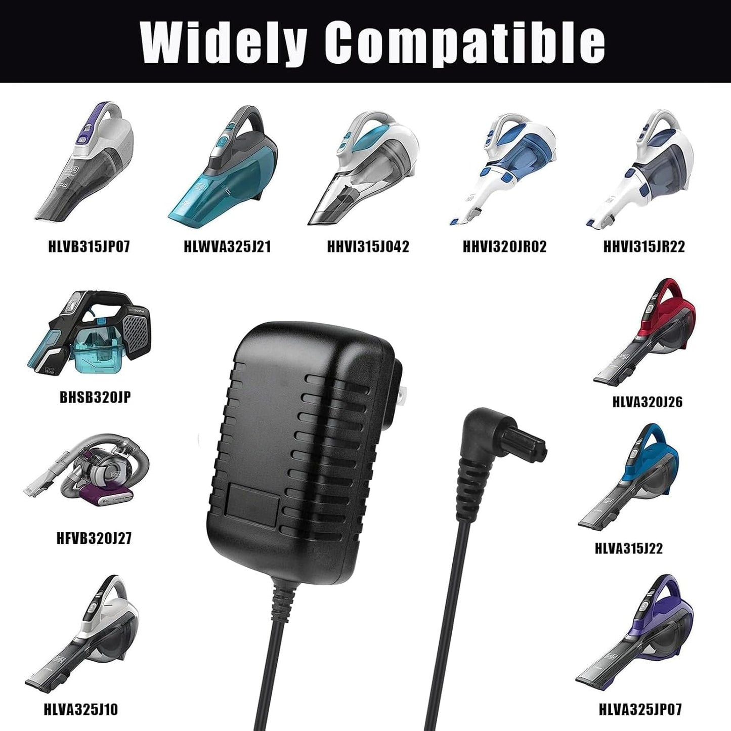 15V Charger for Black and Decker Dustbuster Handheld Vacuum, Power Adapter for HHVI315JO42 and Others