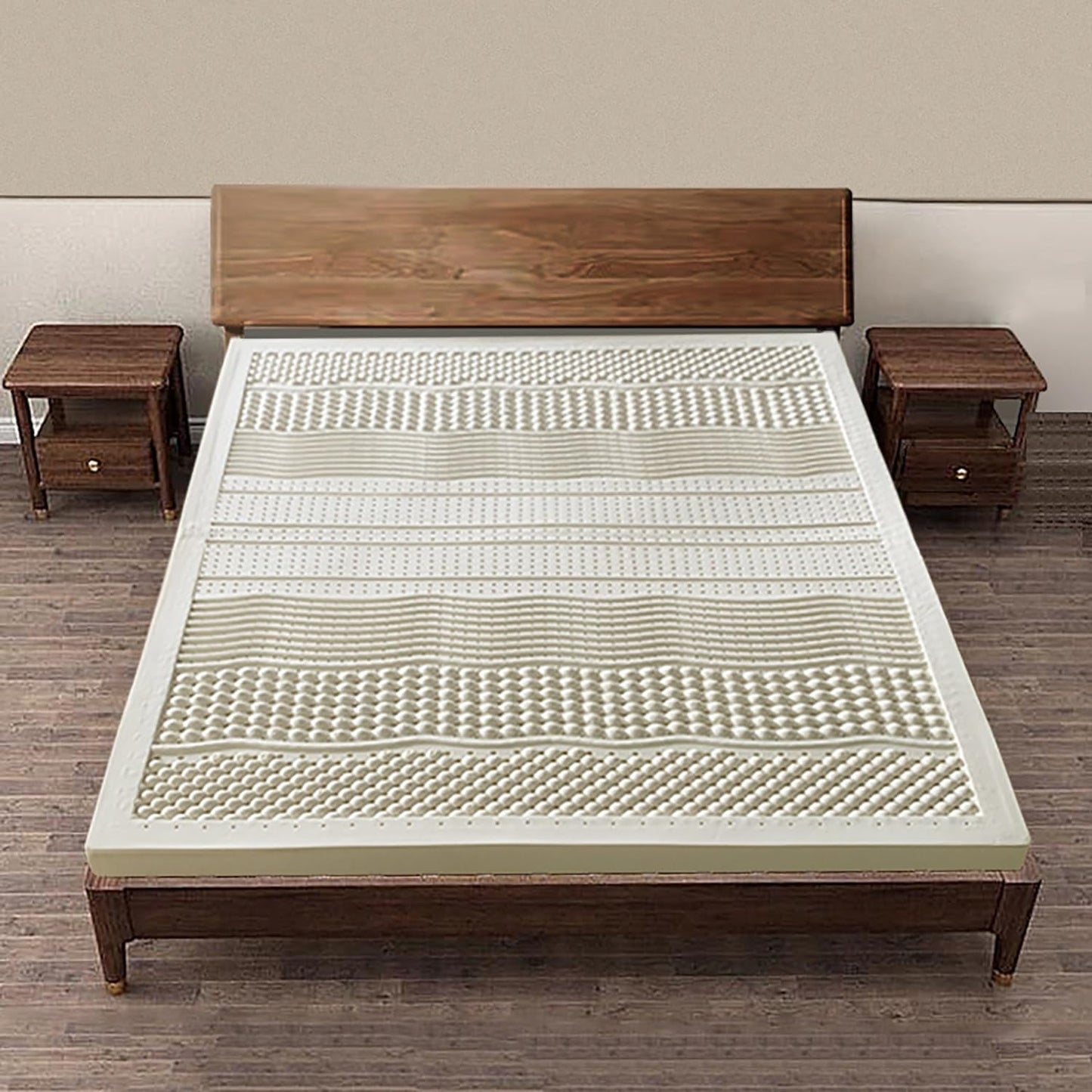 Premium Natural Latex Mattress Topper, 7.5cm Thick, Portable Folding Mattress for Single, Twin, Full, Queen, King Sizes - Japanese Tatami Roll Mat for Dormitory & Home Use, 120x190cm
